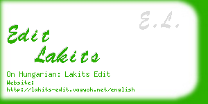 edit lakits business card